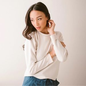 Albion Fit Cream Neo Crop Sweatshirt